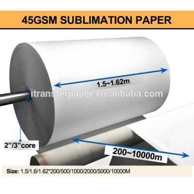 Vision Jumbo roll 45gsm paper sublimation paper transfer